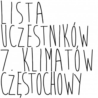 Lista uczestników 7. edycji „Klimatów Częstochowy”